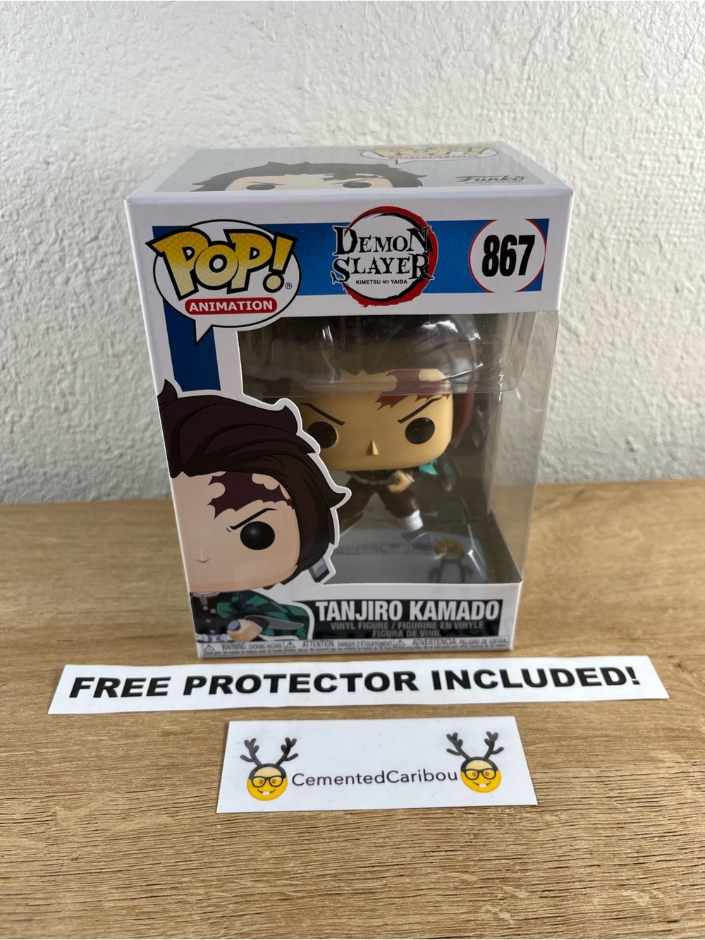 Tanjiro Kamado Funko Pop #867 Demon Slayer Anime NEAR MINT